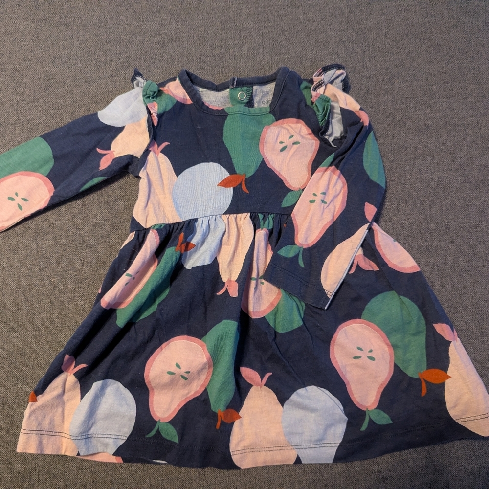 Colorful Pear Print Dress